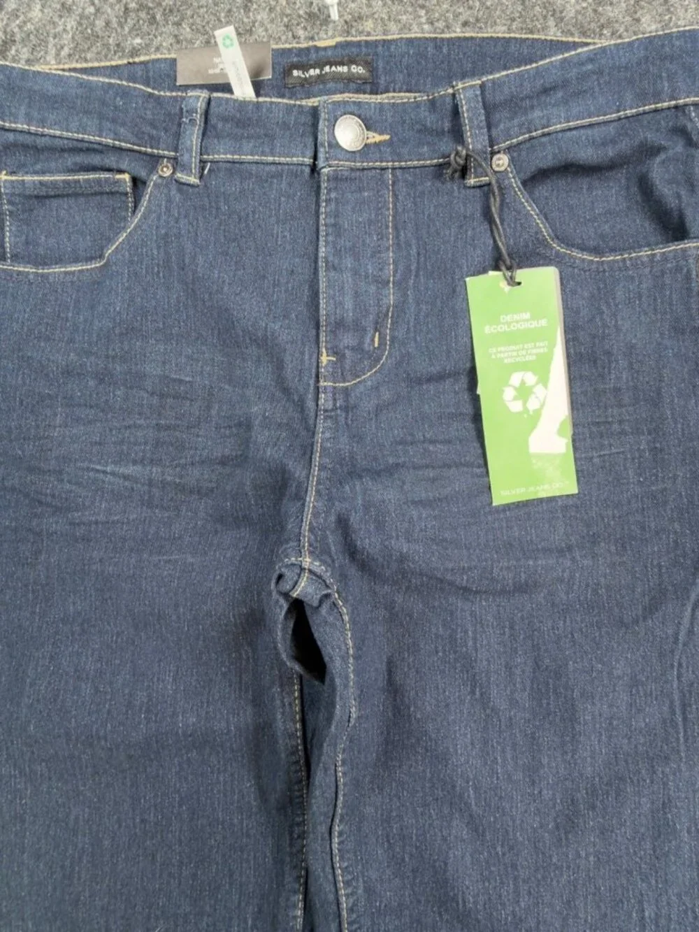 Silver Jeans Nathan Skinny Boys 16 Dark Wash Stretch Denim NWT Eco Fit